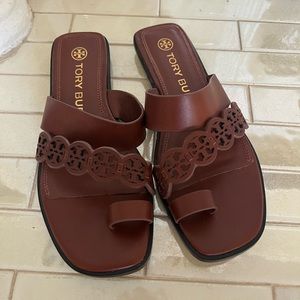 Tory Burch brown leather sandals
